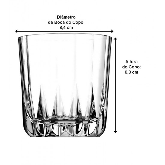 Copo 300ml Baixo Dara G4u Em Vidro